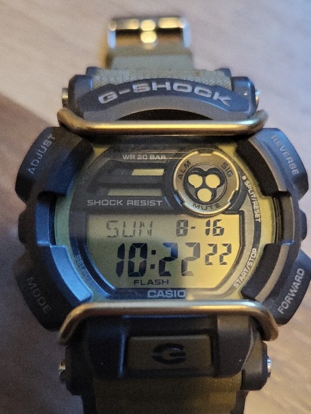 Casio G-Shock GD-400 Olive Green and Black Watch